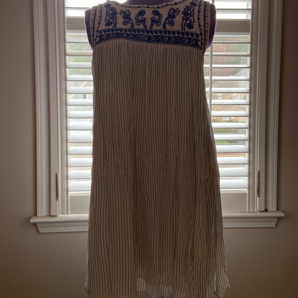 Embroidered Mini Dress